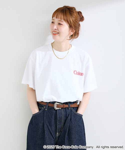 GOOD ROCK SPEED(グッドロックスピード)の「GOOD ROCK SPEED / グッドロックスピード COCA-COLA Tshirts White(Tシャツ/カットソー・レディース・ホワイト・FREE)」の5枚目の写真