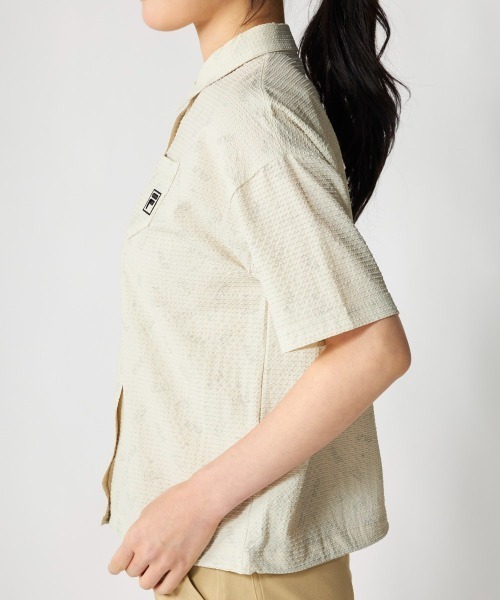 FILA GOLF(フィラゴルフ )の「半袖シャツ(シャツ/ブラウス・レディース・ブラック/カーキ/ライトベージュ・LARGE/X-LARGE/MEDIUM)」の12枚目の写真