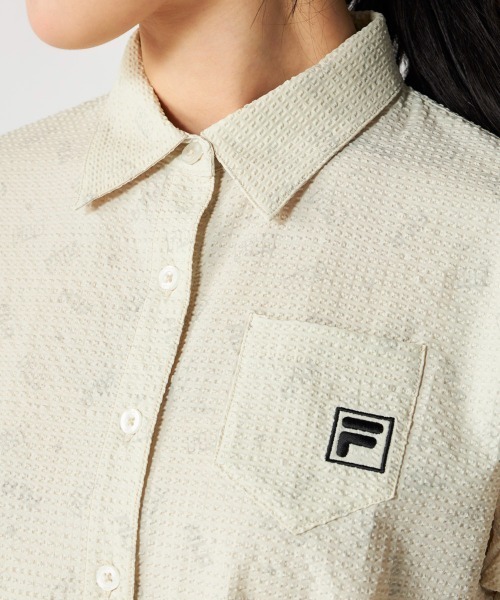 FILA GOLF(フィラゴルフ )の「半袖シャツ(シャツ/ブラウス・レディース・ブラック/カーキ/ライトベージュ・LARGE/X-LARGE/MEDIUM)」の10枚目の写真