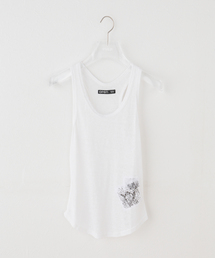 OPEN Yy | 【Geek Office / ギークオフィス】OPEN YY / Knitted YY PATCH LOUNGE SLEEVELES(タンクトップ)