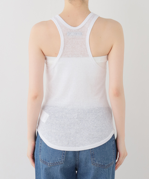 OPEN Yy(オープンワイワイ)の「【Geek Office / ギークオフィス】OPEN YY / Knitted YY PATCH LOUNGE SLEEVELES(タンクトップ・レディース・ホワイト・SMALL)」の10枚目の写真