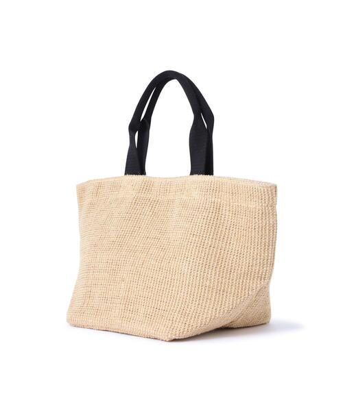 FABRICO（ファブリコ）の「【FABRICOコラボ】ジュートバッグmerci（かごバッグ・レディース・ホワイト系その他・ﾌﾘ-）」の3枚目の写真