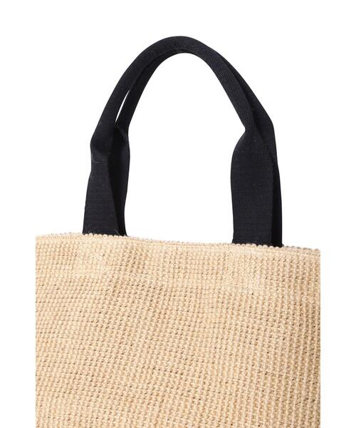 FABRICO（ファブリコ）の「【FABRICOコラボ】ジュートバッグmerci（かごバッグ・レディース・ホワイト系その他・ﾌﾘ-）」の4枚目の写真