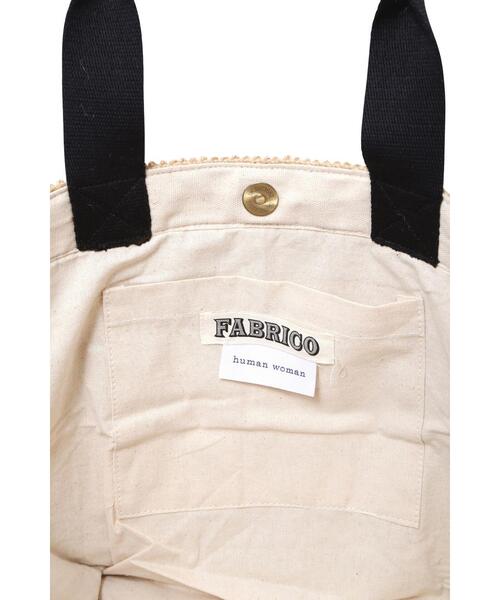 FABRICO（ファブリコ）の「【FABRICOコラボ】ジュートバッグmerci（かごバッグ・レディース・ホワイト系その他・ﾌﾘ-）」の9枚目の写真