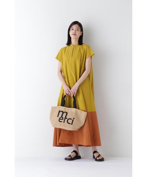 FABRICO（ファブリコ）の「【FABRICOコラボ】ジュートバッグmerci（かごバッグ・レディース・ホワイト系その他・ﾌﾘ-）」の10枚目の写真
