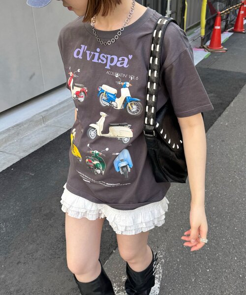 CIAOPANIC(チャオパニック)の「コットンレース裾ティアードショートパンツ(その他パンツ・レディース・ブラック/ホワイト・ONE SIZE)」の13枚目の写真