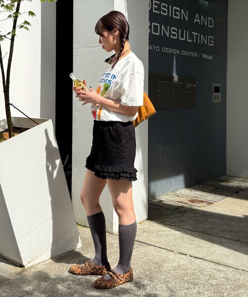CIAOPANIC(チャオパニック)の「コットンレース裾ティアードショートパンツ(その他パンツ・レディース・ブラック/ホワイト・ONE SIZE)」の22枚目の写真