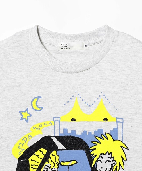 TOKYO CULTUART by BEAMS（トウキョウカルチャートバイビームス）の「不吉霊二 / DRIVE T-Shirt（Tシャツ/カットソー・レディース・ライトグレー/ホワイト・MEDIUM/X-LARGE/SMALL/LARGE）」の3枚目の写真