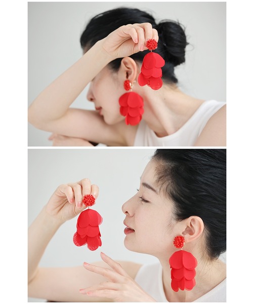 cawaii(カワイイ)の「顔が華やぐ ビタミンイヤリング(イヤリング・レディース・レッド/ピンク/グリーン/ブルー/イエロー/オレンジ・FREE)」の15枚目の写真