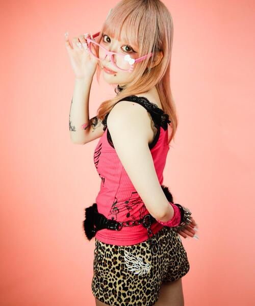 GALFY(ガルフィー)の「CANDYGALFY/キャンディーガルフィー/小悪魔♪レースタンク/162069(タンクトップ・レディース・ピンク/ライトグリーン/ブラック・FREE)」の12枚目の写真