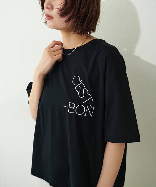 Drawing Numbers（ドローイング ナンバーズ）の「【Drawing Numbers】セボンTシャツ（Tシャツ/カットソー・レディース・ブラック/ホワイト・38）」の19枚目の写真