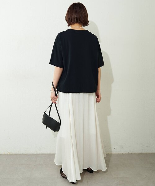 Drawing Numbers（ドローイング ナンバーズ）の「【Drawing Numbers】セボンTシャツ（Tシャツ/カットソー・レディース・ブラック/ホワイト・38）」の14枚目の写真