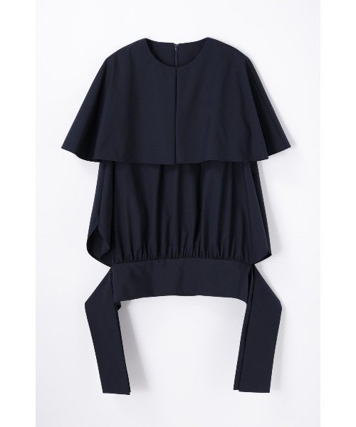 ENFOLD(エンフォルド)の「BIG COLLAR PULLOVER(Tシャツ/カットソー・レディース・ホワイト/ダークネイビー・38)」の2枚目の写真