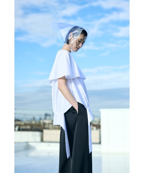 ENFOLD(エンフォルド)の「BIG COLLAR PULLOVER(Tシャツ/カットソー・レディース・ホワイト/ダークネイビー・38)」の7枚目の写真