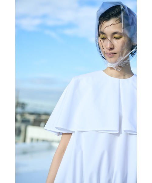 ENFOLD(エンフォルド)の「BIG COLLAR PULLOVER(Tシャツ/カットソー・レディース・ホワイト/ダークネイビー・38)」の8枚目の写真