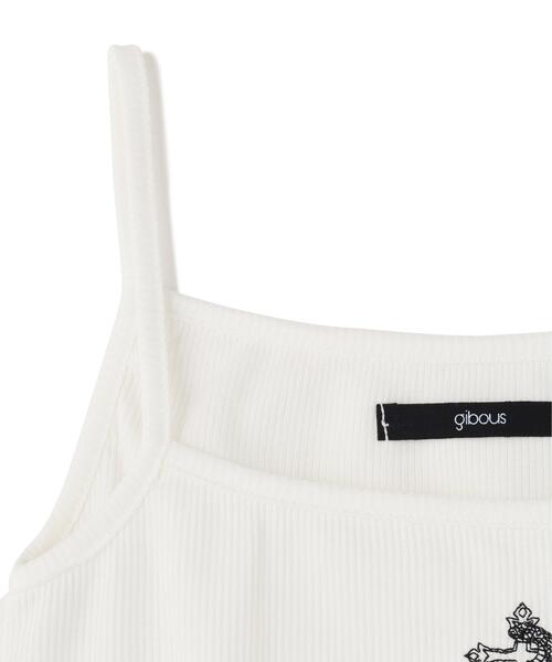 gibous(ギボス)の「gibous/ギボス/snake cross camisole(キャミソール・レディース・グレー/ホワイト/ブラック・F)」の22枚目の写真