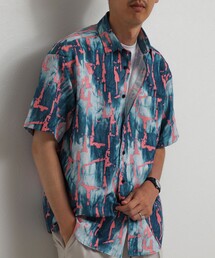NOLLEY’S | 《一部セットアップ対応》Dot Air 総柄プリント レギュラーカラー半袖シャツ 26SS(シャツ/ブラウス)