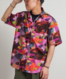 NOLLEY’S | 《高通気》Dot Air 総柄プリント レギュラーカラー半袖シャツ 26SS(シャツ/ブラウス)