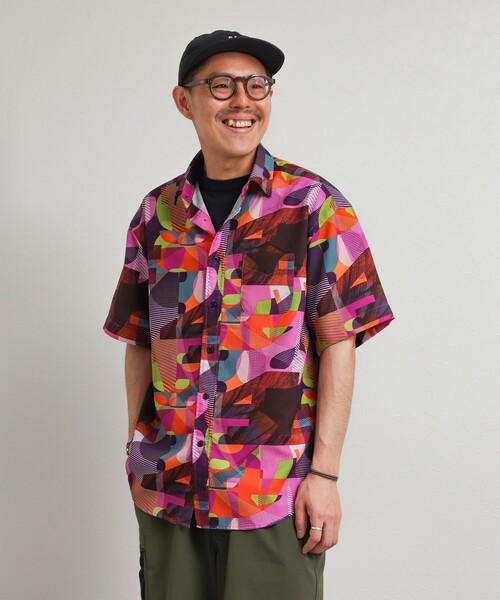 NOLLEY’S（ノーリーズ）の「《高通気》Dot Air 総柄プリント レギュラーカラー半袖シャツ 26SS（シャツ/ブラウス・メンズ・ネイビー/ブルー系その他/ピンク系その他・S/L/M）」の10枚目の写真