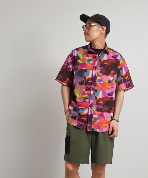 NOLLEY’S（ノーリーズ）の「《高通気》Dot Air 総柄プリント レギュラーカラー半袖シャツ 26SS（シャツ/ブラウス・メンズ・ネイビー/ブルー系その他/ピンク系その他・S/L/M）」の12枚目の写真