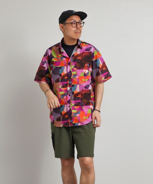 NOLLEY’S（ノーリーズ）の「《高通気》Dot Air 総柄プリント レギュラーカラー半袖シャツ 26SS（シャツ/ブラウス・メンズ・ネイビー/ブルー系その他/ピンク系その他・S/L/M）」の13枚目の写真