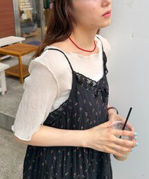 w closet | 半袖シアー楊柳Tシャツ　夏服(シャツ/ブラウス)