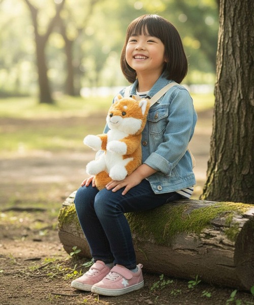 BACKYARD FAMILY(バックヤードファミリー)の「おねだり シバちゃん ぬいぐるみリュック(バックパック/リュック・レディース・ブラウン/ブラック・FREE)」の9枚目の写真