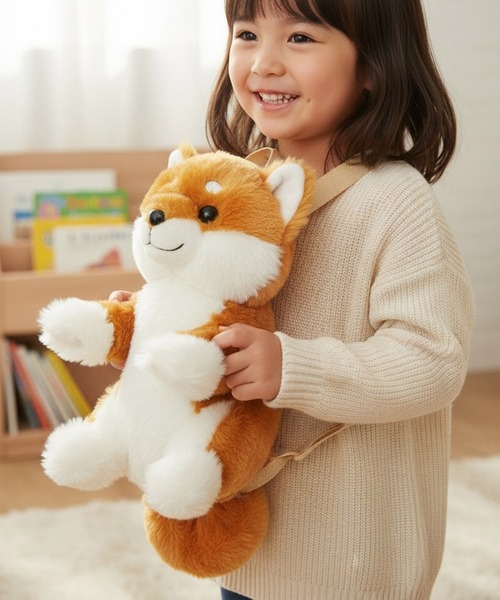 BACKYARD FAMILY(バックヤードファミリー)の「おねだり シバちゃん ぬいぐるみリュック(バックパック/リュック・レディース・ブラウン/ブラック・FREE)」の10枚目の写真