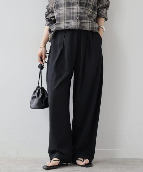 JOURNAL STANDARD relume(ジャーナルスタンダード レリューム)の「ポンチタックバレルパンツ(その他パンツ・レディース・ブラック/ブラウン・FREE)」の7枚目の写真