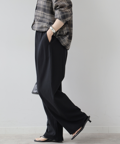 JOURNAL STANDARD relume(ジャーナルスタンダード レリューム)の「ポンチタックバレルパンツ(その他パンツ・レディース・ブラック/ブラウン・FREE)」の10枚目の写真