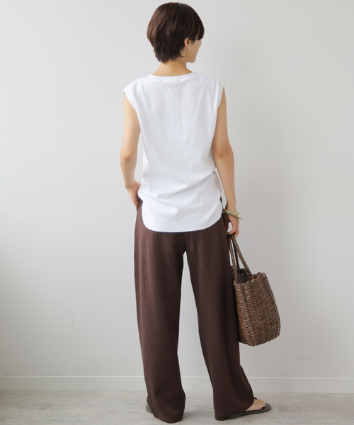 JOURNAL STANDARD relume(ジャーナルスタンダード レリューム)の「ポンチタックバレルパンツ(その他パンツ・レディース・ブラック/ブラウン・FREE)」の4枚目の写真