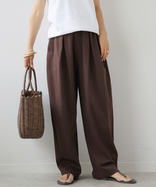 JOURNAL STANDARD relume(ジャーナルスタンダード レリューム)の「ポンチタックバレルパンツ(その他パンツ・レディース・ブラック/ブラウン・FREE)」の5枚目の写真