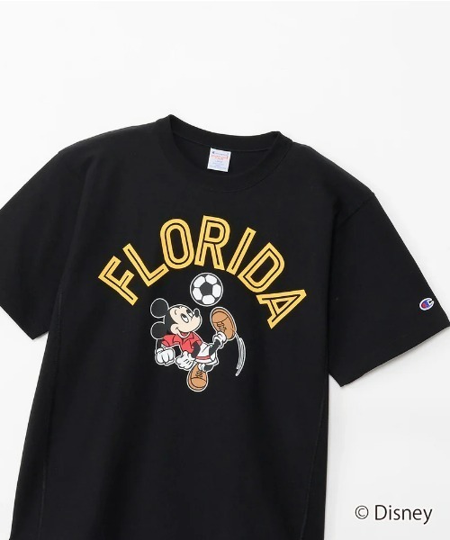 Disney（ディズニー）の「【Champion】ディズニー ミッキーマウス / SHORT SLEEVE T-SHIRT（Tシャツ/カットソー・メンズ・ホワイト/ブラック・M/S/XL/L）」の10枚目の写真