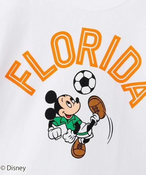 Disney（ディズニー）の「【Champion】ディズニー ミッキーマウス / SHORT SLEEVE T-SHIRT（Tシャツ/カットソー・メンズ・ホワイト/ブラック・M/S/XL/L）」の4枚目の写真