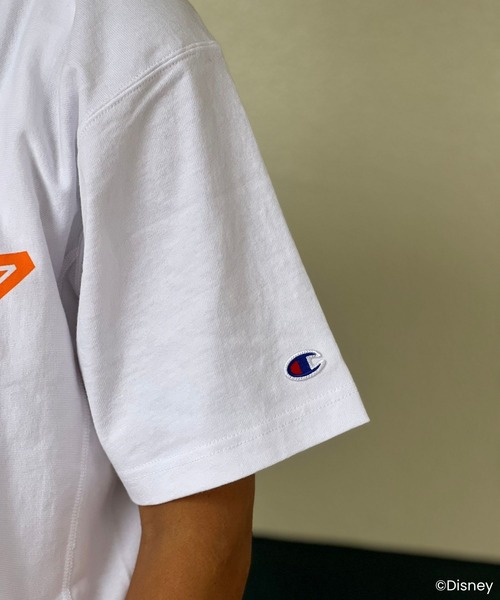 Disney（ディズニー）の「【Champion】ディズニー ミッキーマウス / SHORT SLEEVE T-SHIRT（Tシャツ/カットソー・メンズ・ホワイト/ブラック・M/S/XL/L）」の18枚目の写真