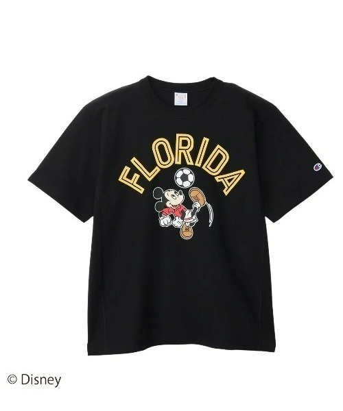 Disney（ディズニー）の「【Champion】ディズニー ミッキーマウス / SHORT SLEEVE T-SHIRT（Tシャツ/カットソー・メンズ・ホワイト/ブラック・M/S/XL/L）」の15枚目の写真