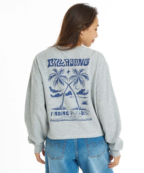 BILLABONG(ビラボン)の「BILLABONG/ビラボン 長袖 Tシャツ ロンT バックプリント 調温機能 SURF CAMP SUNSETS LE TEE BG014059(Tシャツ/カットソー・レディース・イエロー/グレー/アイボリー・M)」の1枚目の写真