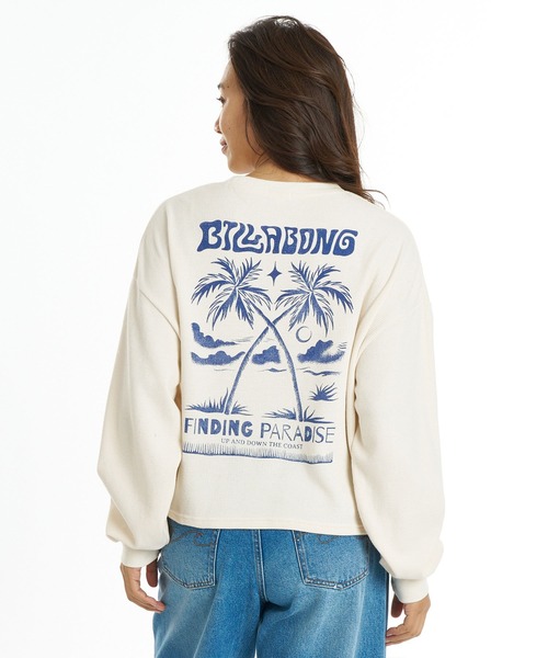 BILLABONG(ビラボン)の「BILLABONG/ビラボン 長袖 Tシャツ ロンT バックプリント 調温機能 SURF CAMP SUNSETS LE TEE BG014059(Tシャツ/カットソー・レディース・イエロー/グレー/アイボリー・M)」の2枚目の写真