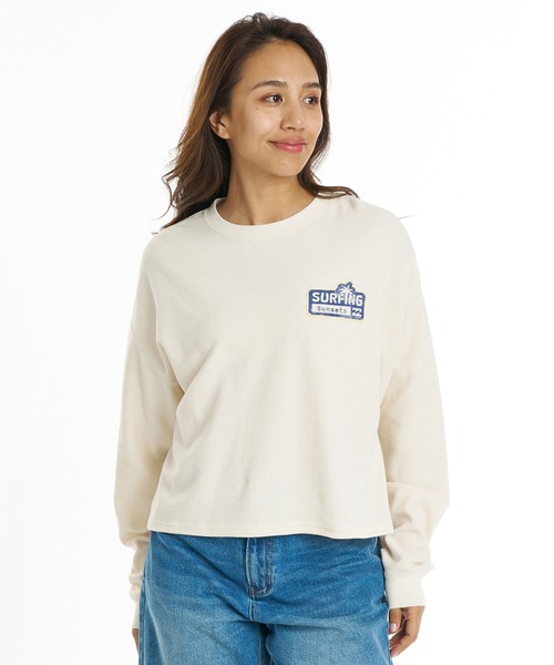 BILLABONG(ビラボン)の「BILLABONG/ビラボン 長袖 Tシャツ ロンT バックプリント 調温機能 SURF CAMP SUNSETS LE TEE BG014059(Tシャツ/カットソー・レディース・イエロー/グレー/アイボリー・M)」の9枚目の写真