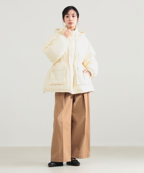Demi-Luxe BEAMS(デミルクス ビームス)の「Traditional Weatherwear / SOUTHFIELD ダウンジャケット(ダウンジャケット/コート・レディース・ベージュ/アイボリー・34)」の4枚目の写真