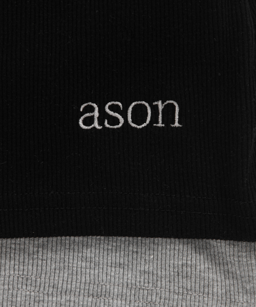ASON（アズオン）の「SLIT LAYERED SLEEVELESS / BLACK（Tシャツ/カットソー・レディース・その他・FREE）」の5枚目の写真