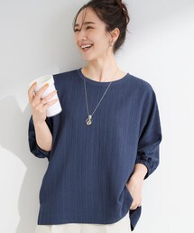SHOO・LA・RUE | 【インせず着られる/洗濯後しわになりにくい】しぼしぼドルマンブラウス(シャツ/ブラウス)