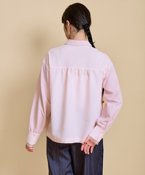 LHELBIE(レルビエ)の「レースレイヤードシャツ(Tシャツ/カットソー・レディース・ピンク/ライトグレー/ブラック・M)」の21枚目の写真