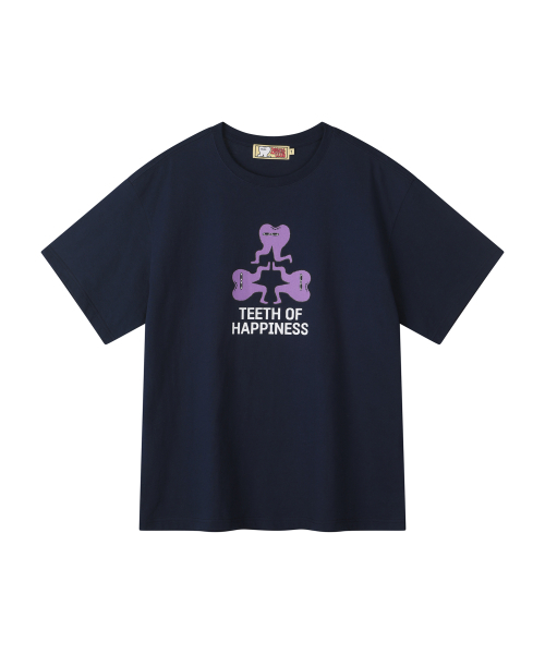 LOSERS CLUB(ルーザーズクラブ)の「TEETH OF HAPPINESS クローバーロゴ 半袖Tシャツ ネイビー(Tシャツ/カットソー・レディース・その他・1/2/0)」の2枚目の写真