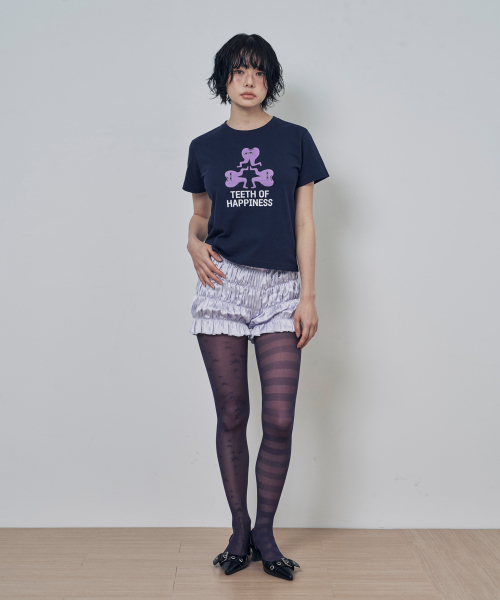 LOSERS CLUB(ルーザーズクラブ)の「TEETH OF HAPPINESS クローバーロゴ 半袖Tシャツ ネイビー(Tシャツ/カットソー・レディース・その他・1/2/0)」の8枚目の写真
