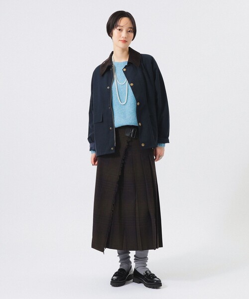 BEAMS BOY(ビームスボーイ)の「チェック キルト スカート(スカート・レディース・グレー/ネイビー・1/2)」の3枚目の写真