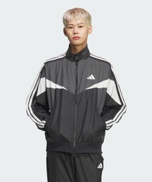 マストハブ ルーズフィット カラー ブロック メッシュライニング ウインドブレーカー ジャケット / アディダス adidas