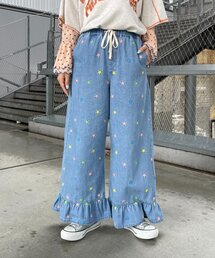 星柄」に該当するパンツ（ブルー・ネイビー/青色系）ファッション通販