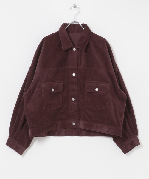 ITEMS URBANRESEARCH（アイテムズ アーバンリサーチ）の「コーデュロイジャケット（カバーオール・レディース・ホワイト系その他/レッド系その他/チャコールグレー・FREE）」の22枚目の写真
