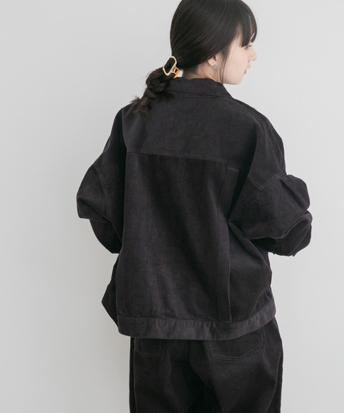 ITEMS URBANRESEARCH（アイテムズ アーバンリサーチ）の「コーデュロイジャケット（カバーオール・レディース・ホワイト系その他/レッド系その他/チャコールグレー・FREE）」の15枚目の写真
